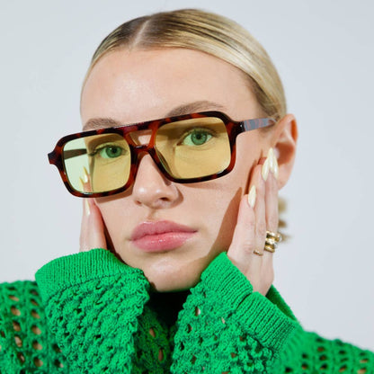 Maddy Tortoise Aviator | UV400 Sunglasses ***