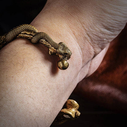 Snake Cuff | Brass with Sterling Silver & Zircon | Coppertist.Wu