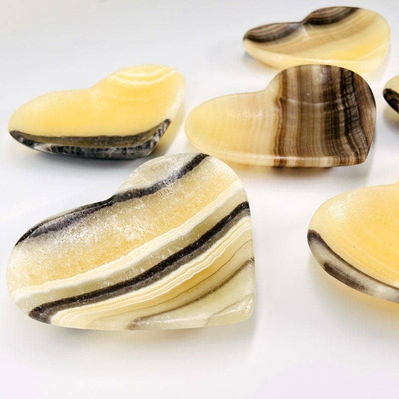Mexican Onyx Heart Dish | Crystal Décor & Jewelry Tray