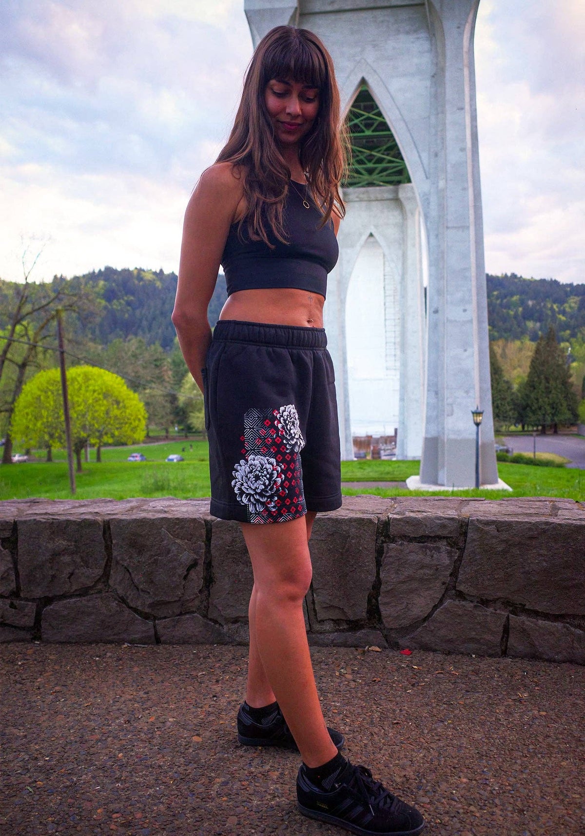 Bloom Mode Shorts | Cotton Fleece Festival Shorts | Rythmatix