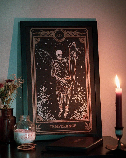 Marigold Tarot Print – Temperance | Amrit Brar