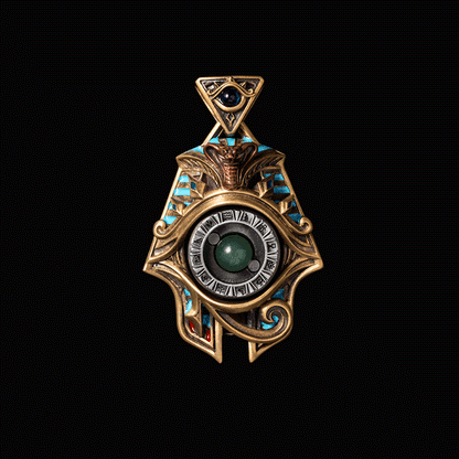 Eye of Horus Spinner Pendant | Coppertist.Wu