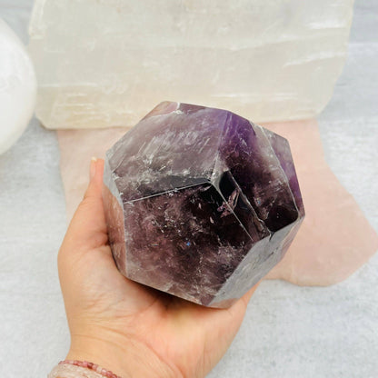 Amethyst Dodecahedron | Sacred Geometry Meditation Crystal
