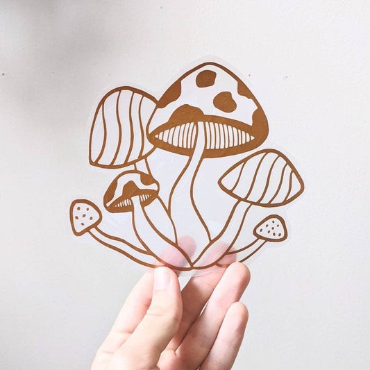 Mushroom Rainbow Suncatcher | Woodland Window Cling