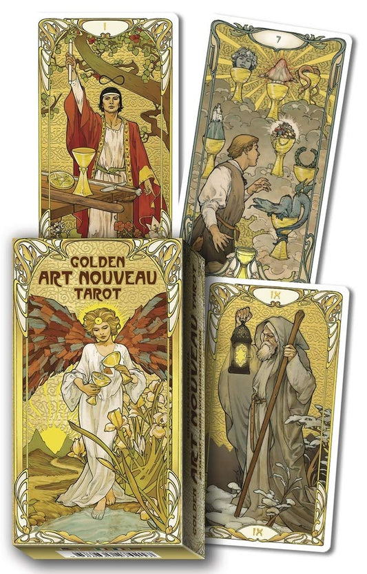 Golden Art Nouveau Tarot Deck | Giulia F. Massaglia