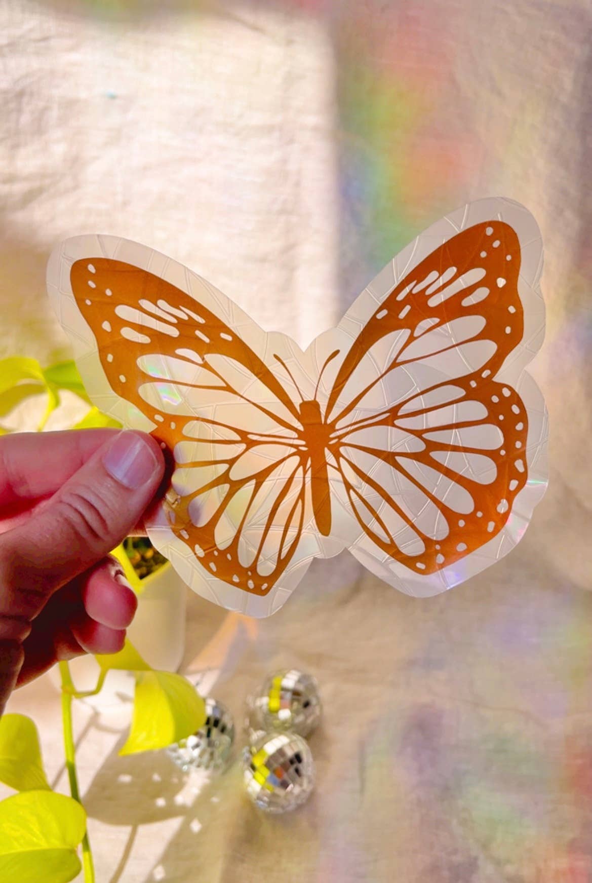 Butterfly Rainbow Suncatcher | Prismatic Window Cling