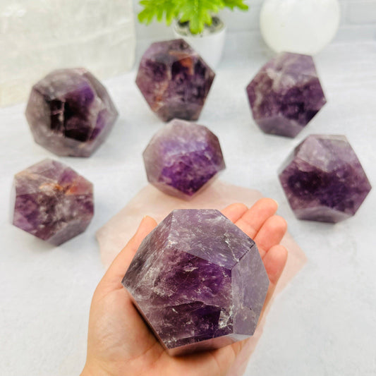 Amethyst Dodecahedron | Sacred Geometry Meditation Crystal