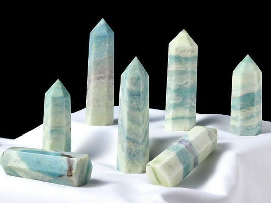Blue Aragonite Tower | Crystal for Emotional Healing & Communication