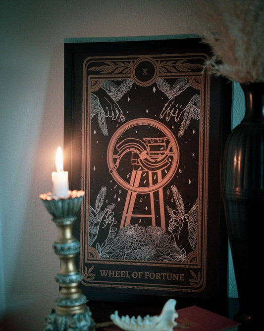 Marigold Tarot Print – The Wheel of Fortune | Amrit Brar