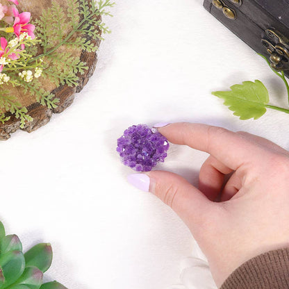 Flat Back Amethyst Cluster Crystal from Uruguay | Grade A Druzy Specimen