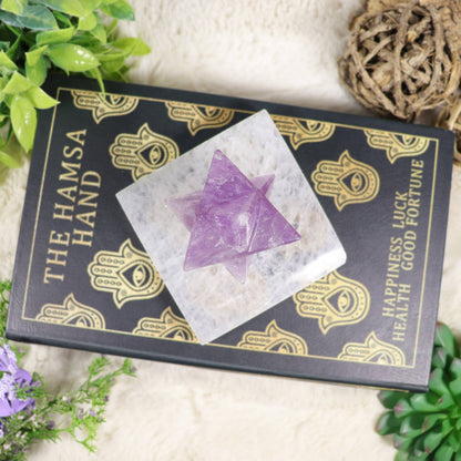 Amethyst Merkaba | Sacred Geometry for Intuition & Protection