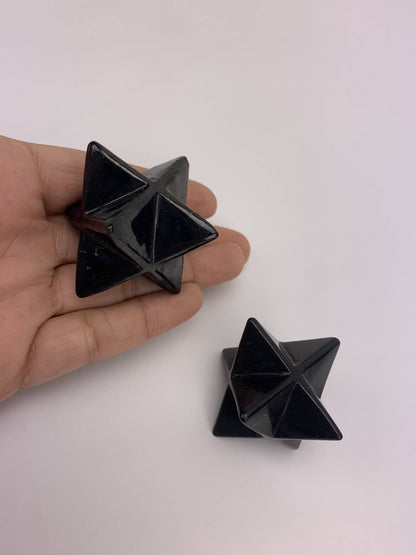 Shungite Merkaba | Sacred Geometry Protection Stone