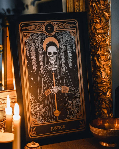 Marigold Tarot Print – Justice | Amrit Brar