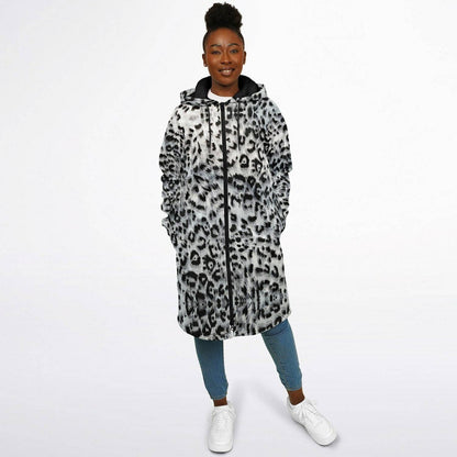 Snow Leopard Zipper Cloak | Recycled Performance Fleece | Manifestie