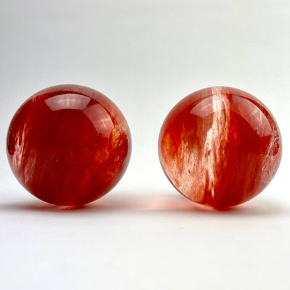 Cherry Quartz Sphere | Crystal of Joy & Emotional Healing