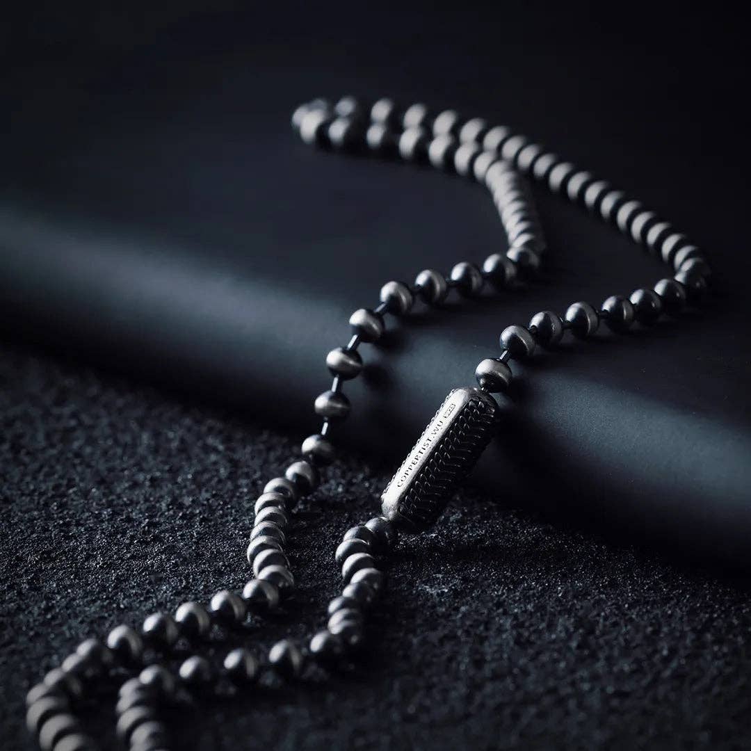 Snake Scale Clasp Necklace | Sterling Silver | Coppertist.Wu