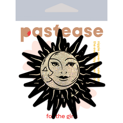 Sunburst Sun & Moon Pasties | Celestial Festival Embellishment