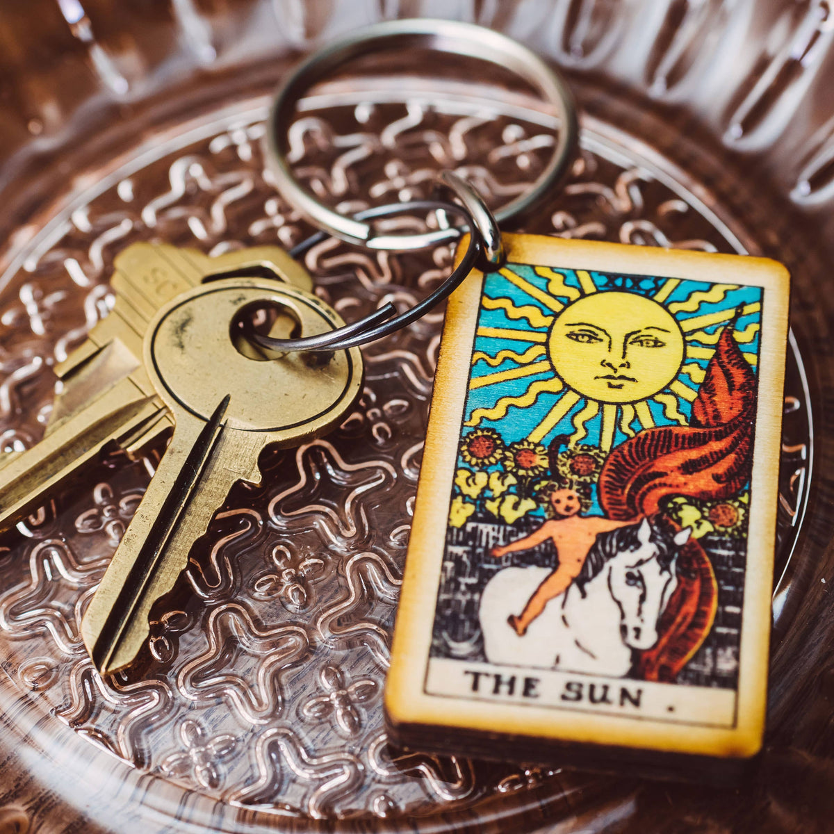 Tarot Wooden Keychains