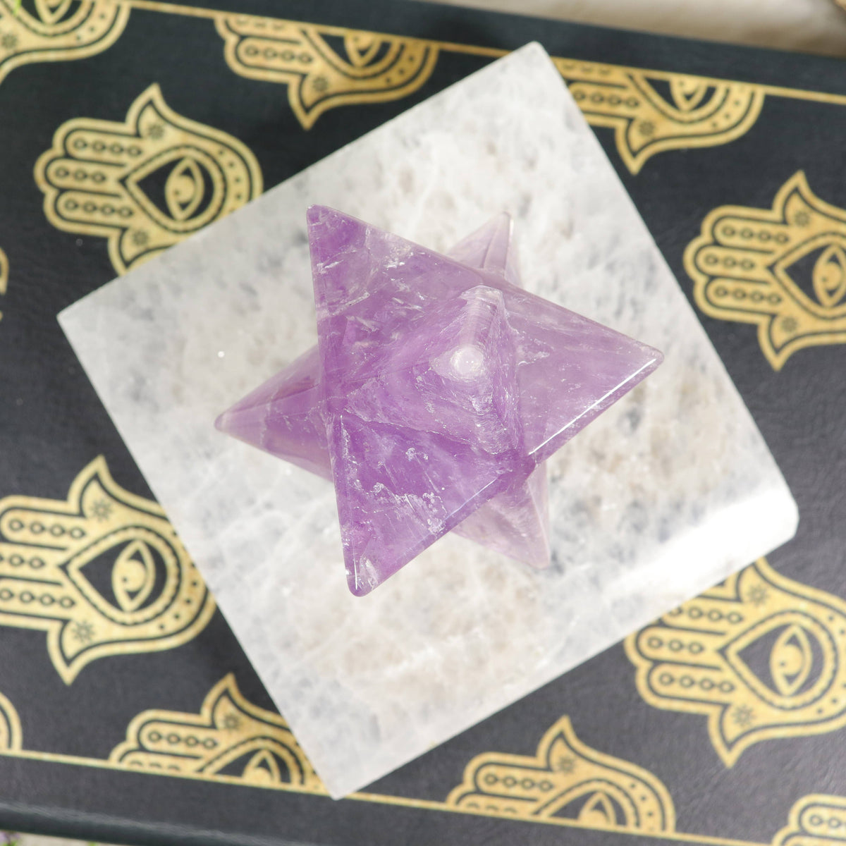 Amethyst Merkaba | Sacred Geometry for Intuition & Protection