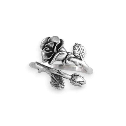 Birth Flower Rings | Sterling Silver Adjustable