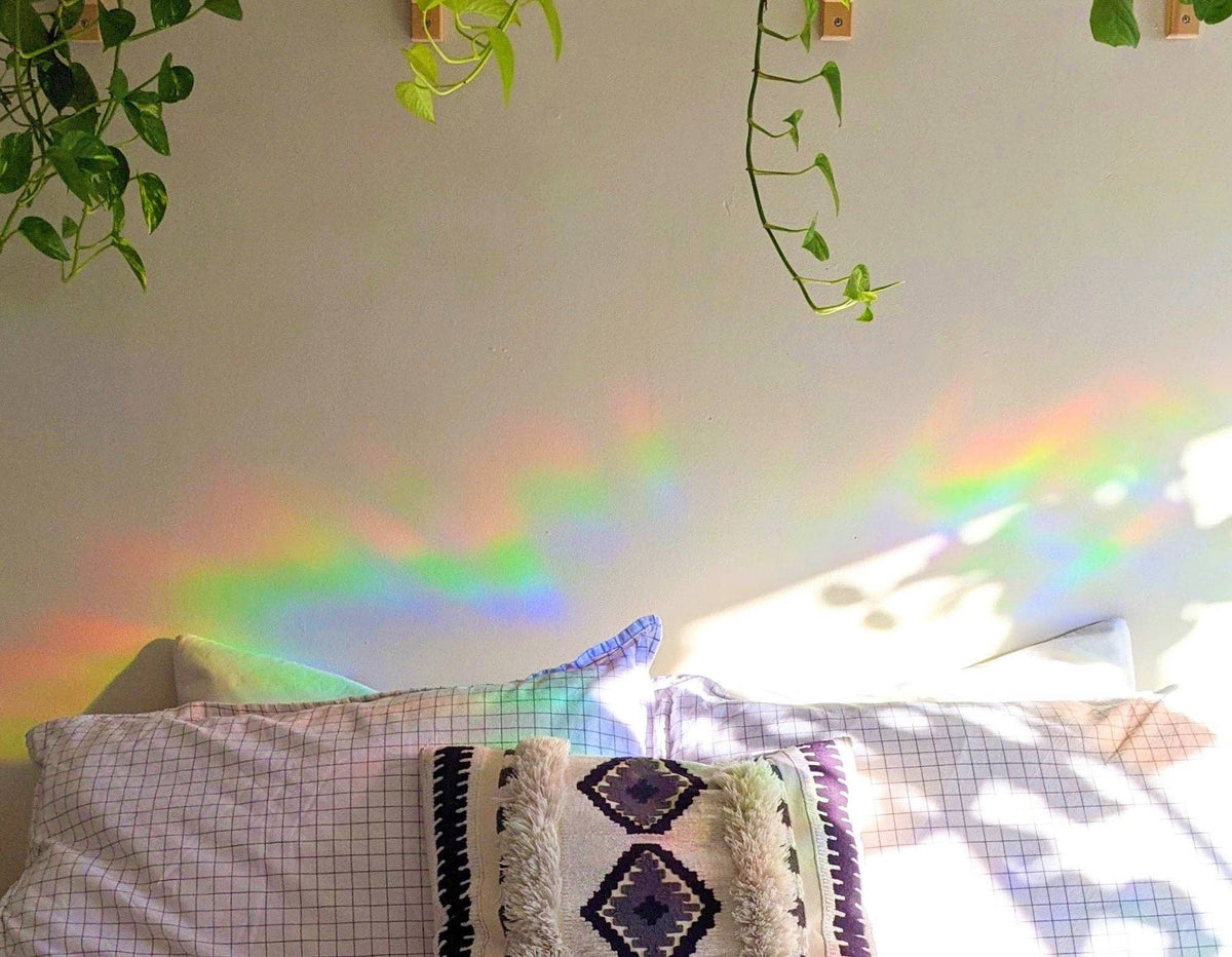 Celestial Cat Rainbow Suncatcher | Reusable Window Cling