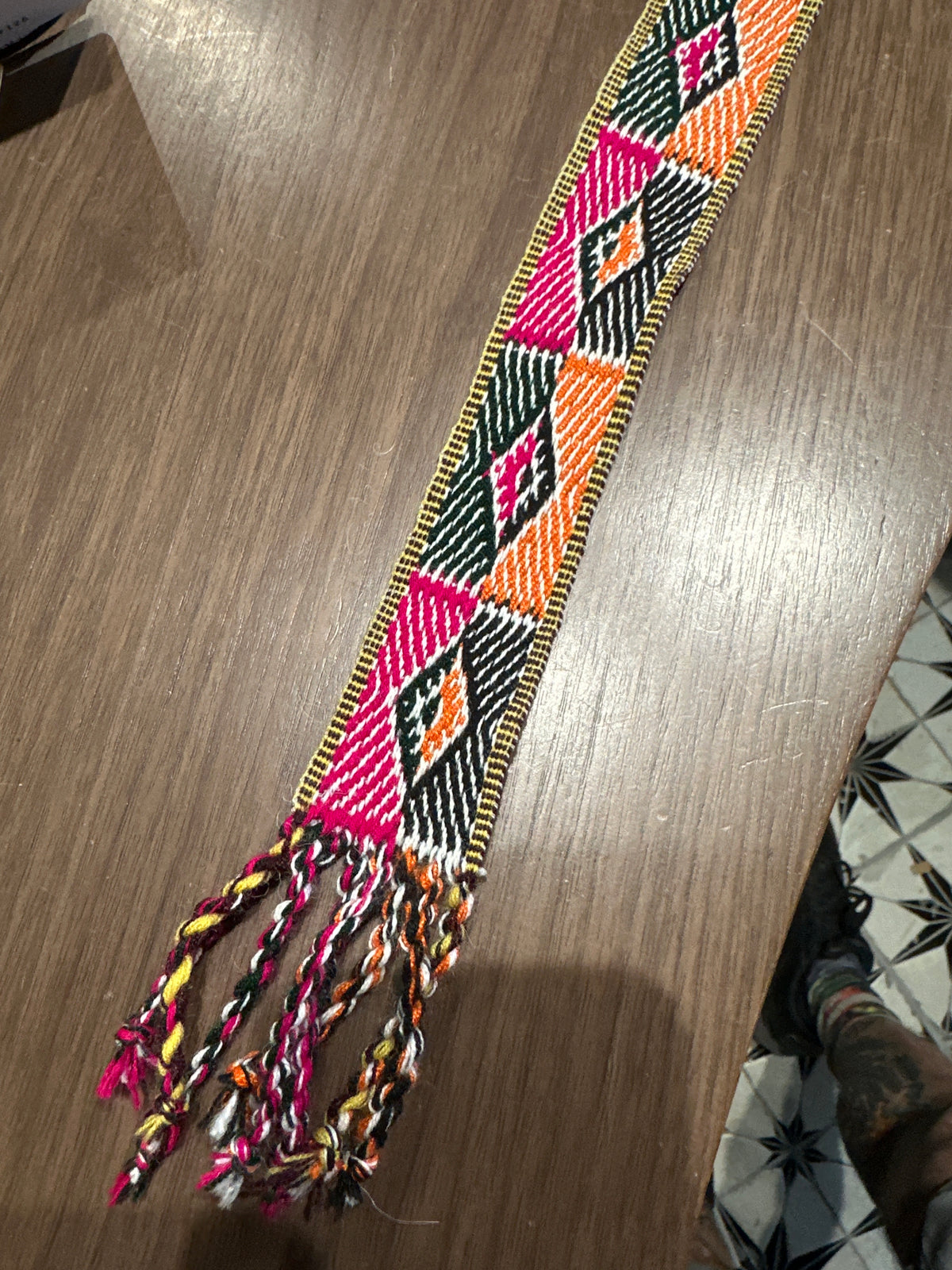 Pink & Orange Diamond Hat Band