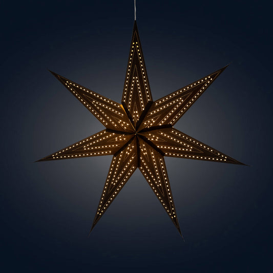 Prima Dottie | 7 Point 23" Black | Paper Star Light