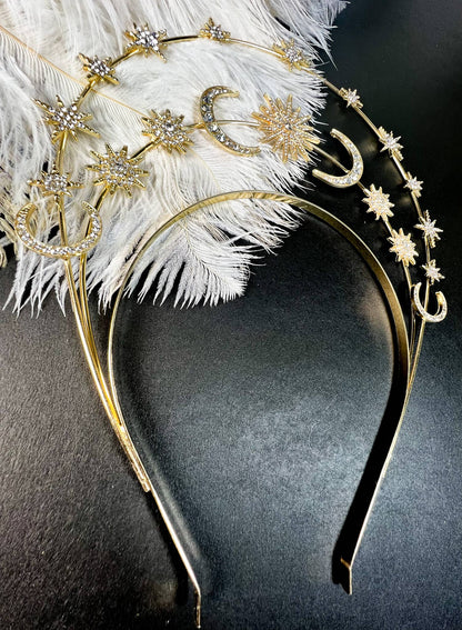 Celestial Crown Halo Headband | Double Halo Crystal Headpiece