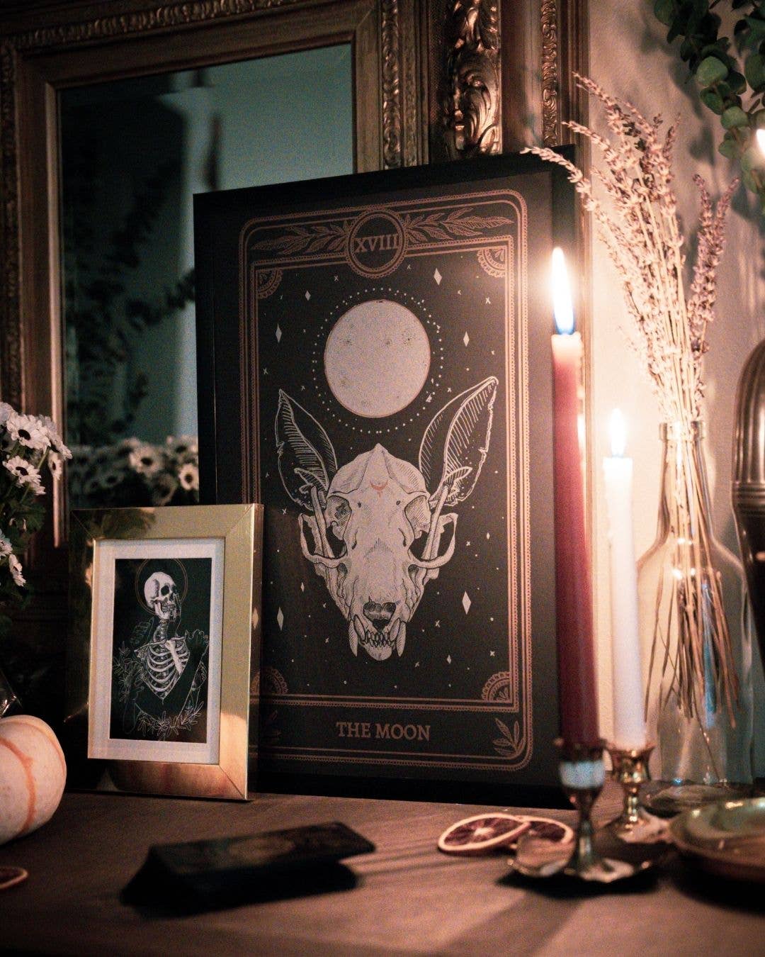 Marigold Tarot Print – The Moon | Amrit Brar