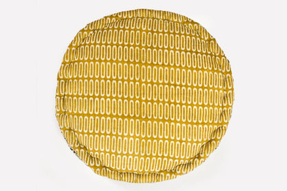 Block Print Round Meditation Cushion | Jaipur Block Print