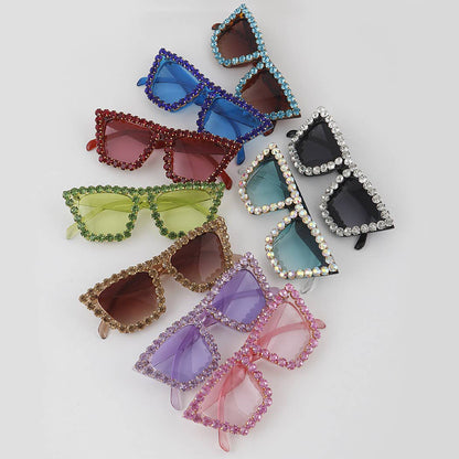 Beaded Rhinestone Sunglasses