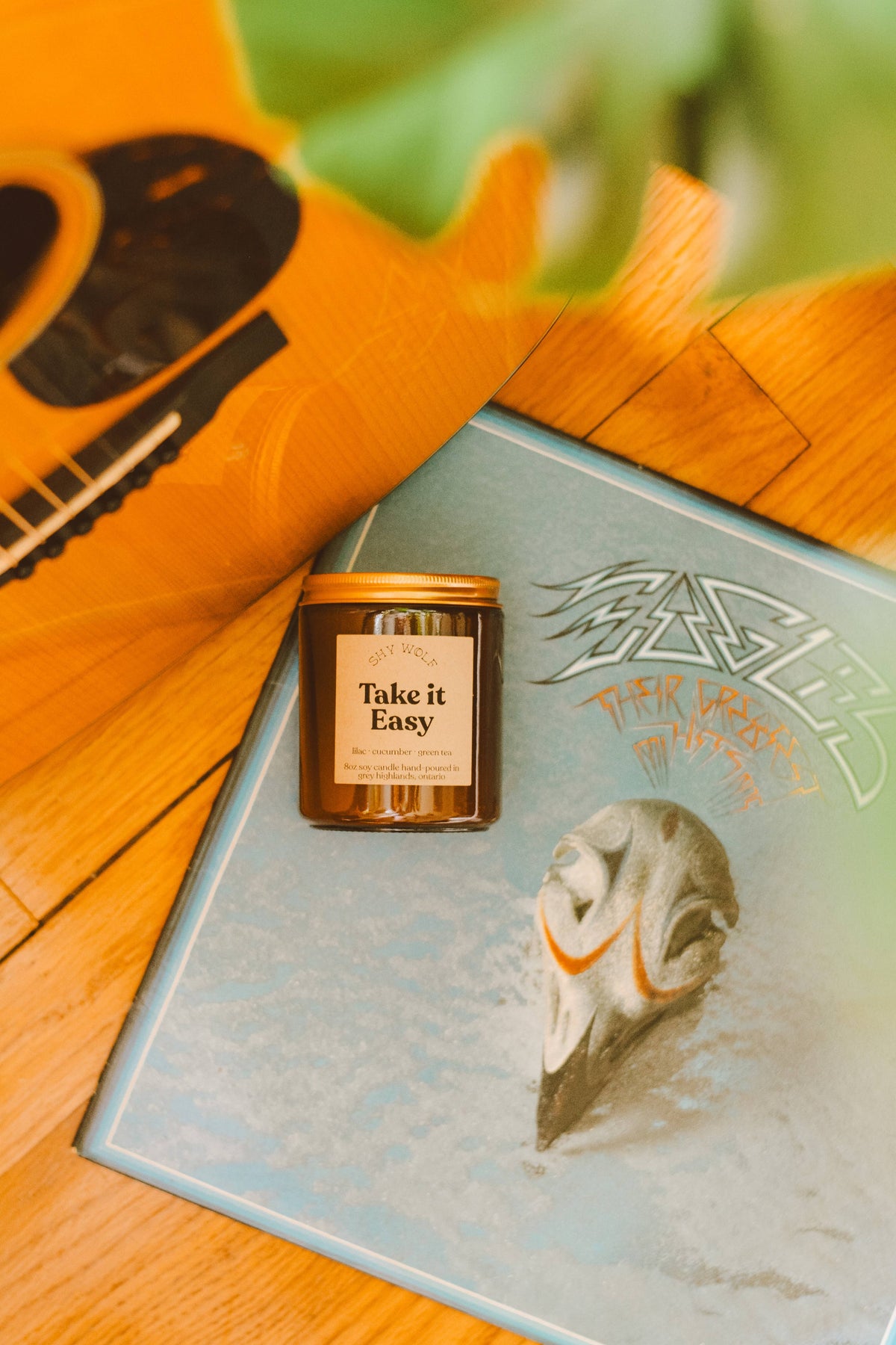 Take It Easy Music Inspired Soy Candle | Lilac, Cucumber & Green Tea