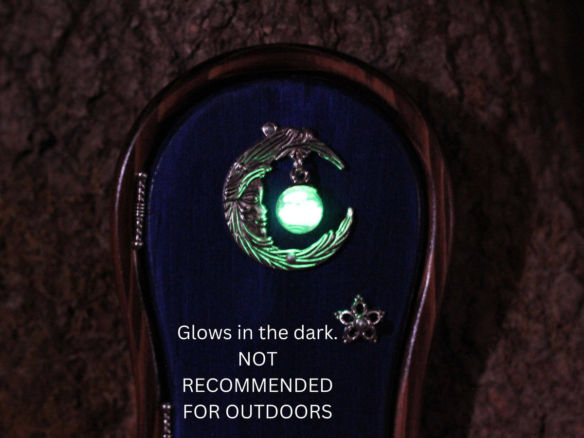 Mystical Moon Portal Fairy Door | Handmade Cedar Fairy Door