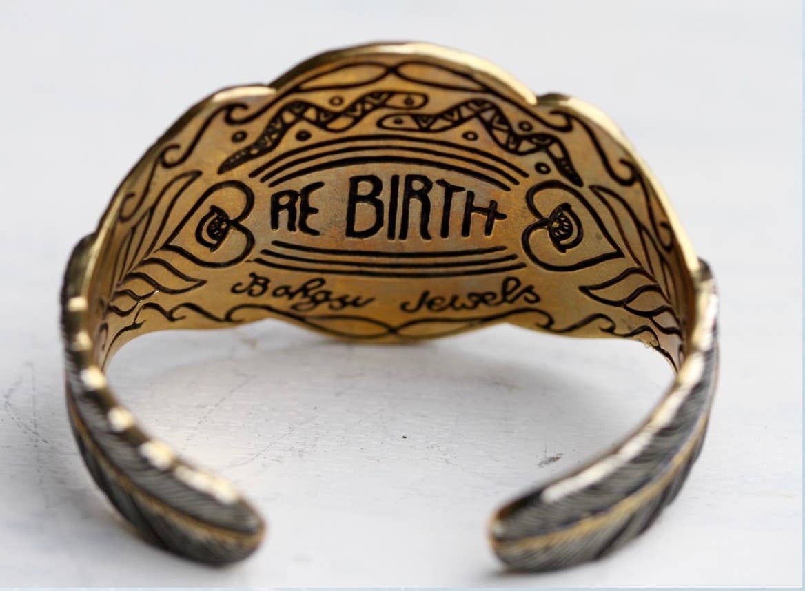 Rebirth Cuff | Moonstone, Sterling Silver & Brass | Bahgsu Jewels