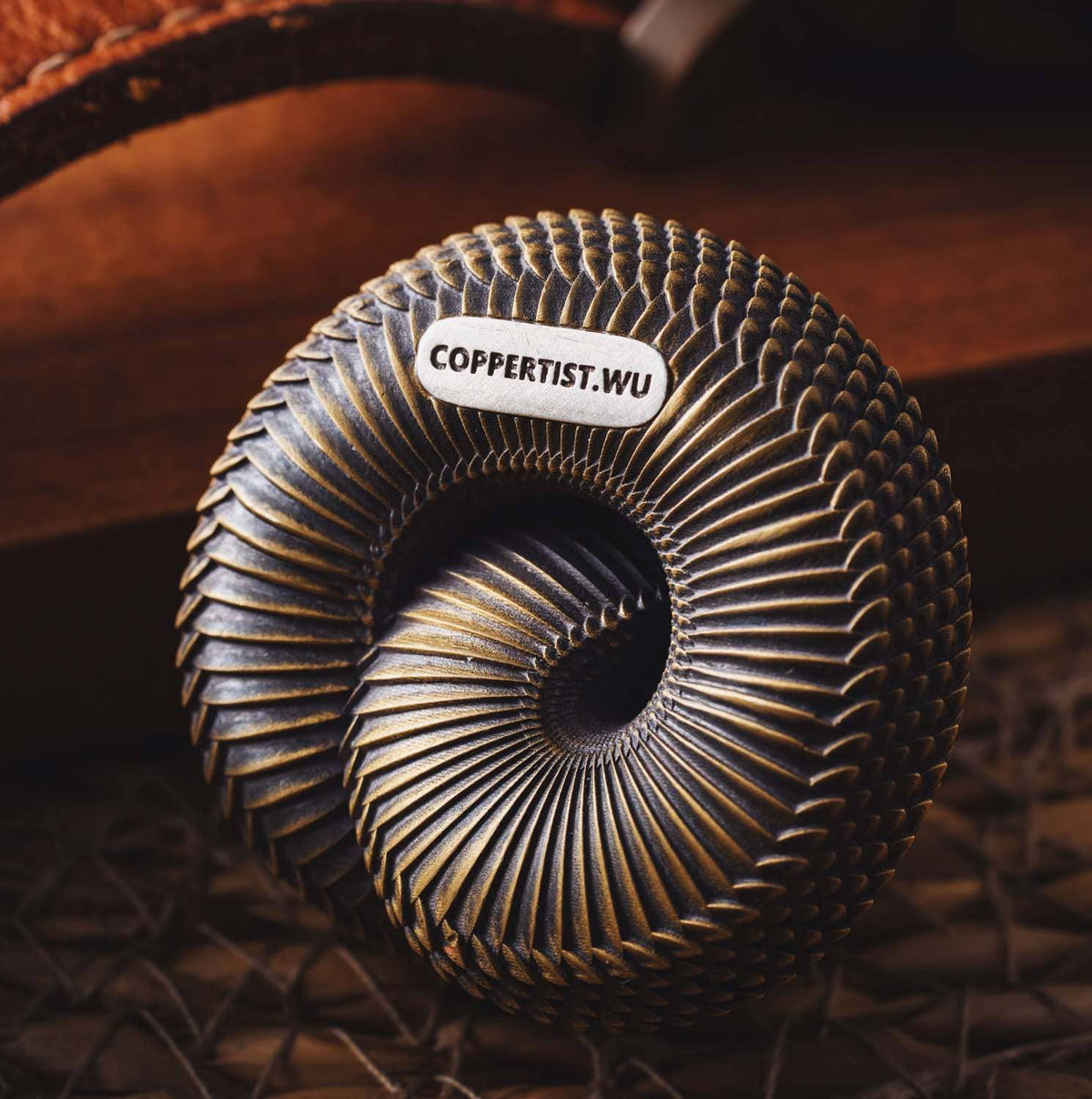 Hognose Snake Incense Holder | Sculptural Brass | Coppertist.Wu