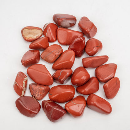 Red & White Jasper Tumbled Stone | Grounding Crystal