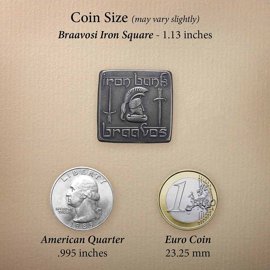 Braavosi Iron Square Keepsake Token