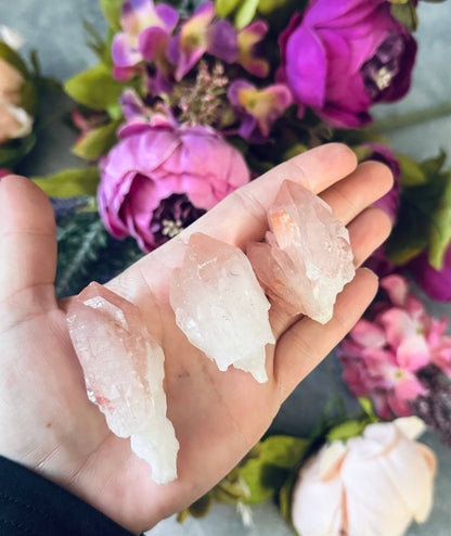 Scepter Quartz with Pink Hematite | Rare Crystal from India