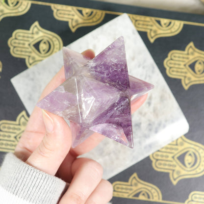 Amethyst Merkaba | Sacred Geometry for Intuition & Protection