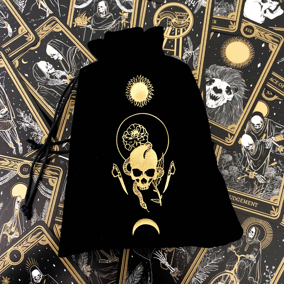 Marigold Night Tarot Pouch | Amrit Brar Deck Storage