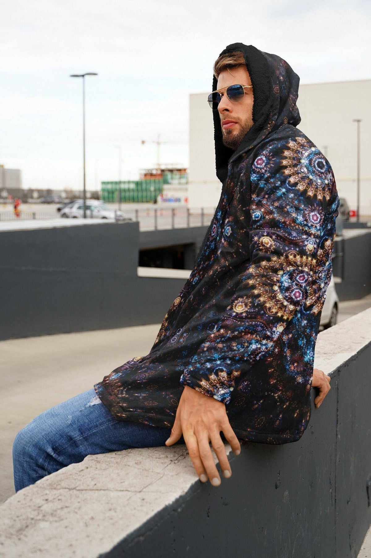 Cosmic Plane Sherpa Cloak | Recycled Performance Fleece | Manifestie
