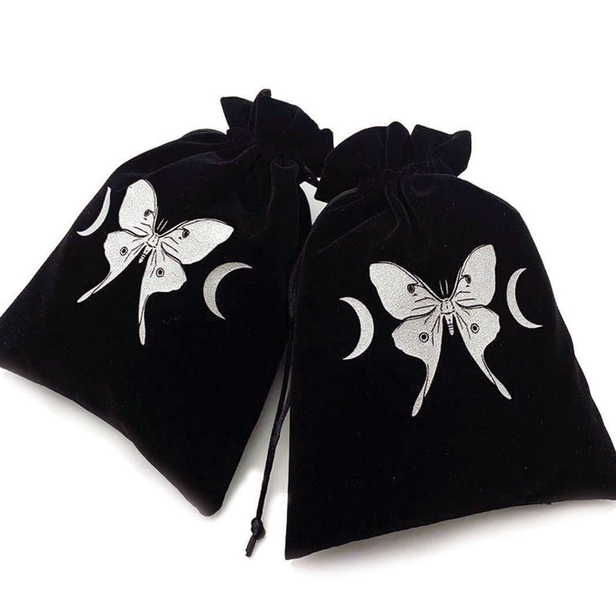 Luna Moth Tarot Pouch | Velvet Deck Storage Bag