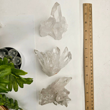 AAA High Grade Clear Quartz Cluster from Brazil | Master Healer Crystal