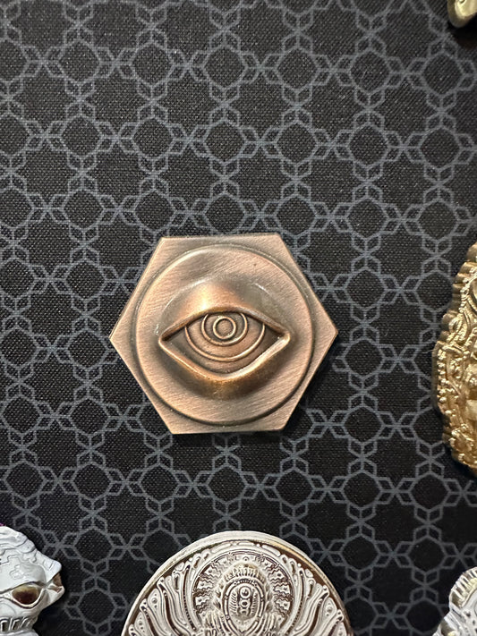 Copper Eye Pin by Ben Ridgway