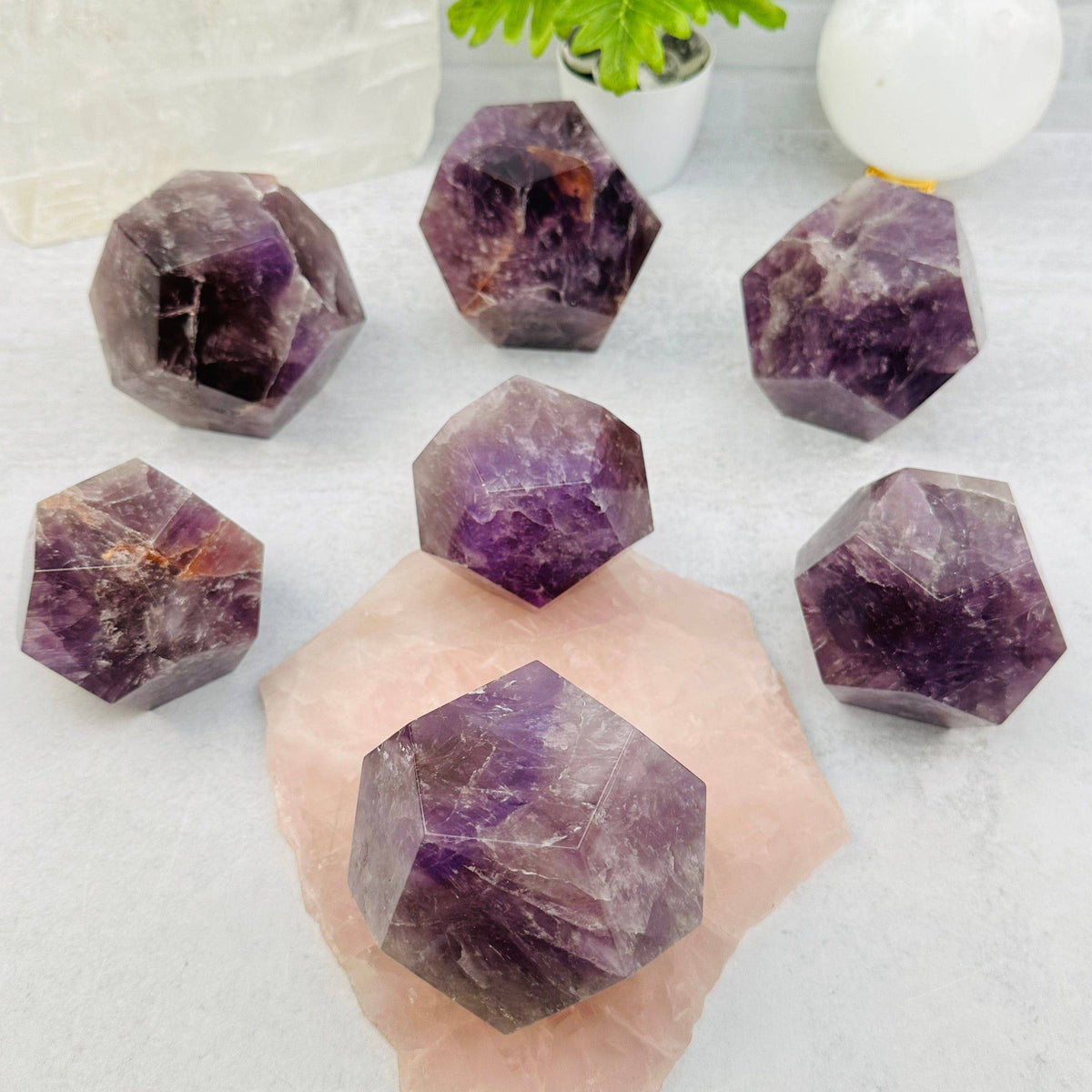Amethyst Dodecahedron | Sacred Geometry Meditation Crystal
