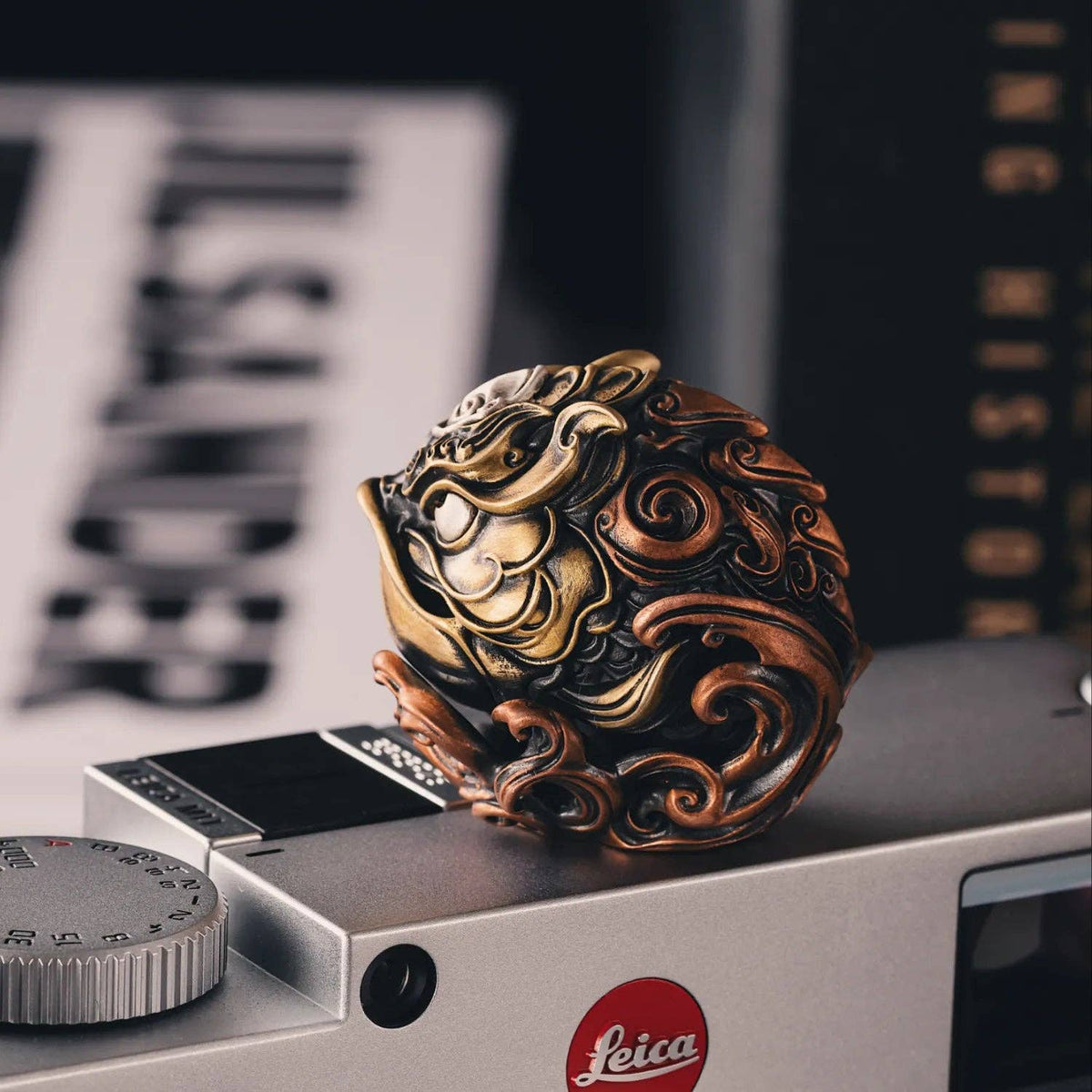 Mini Koi Fish Statue | Brass, Copper & Oxidized Silver | Coppertist.Wu