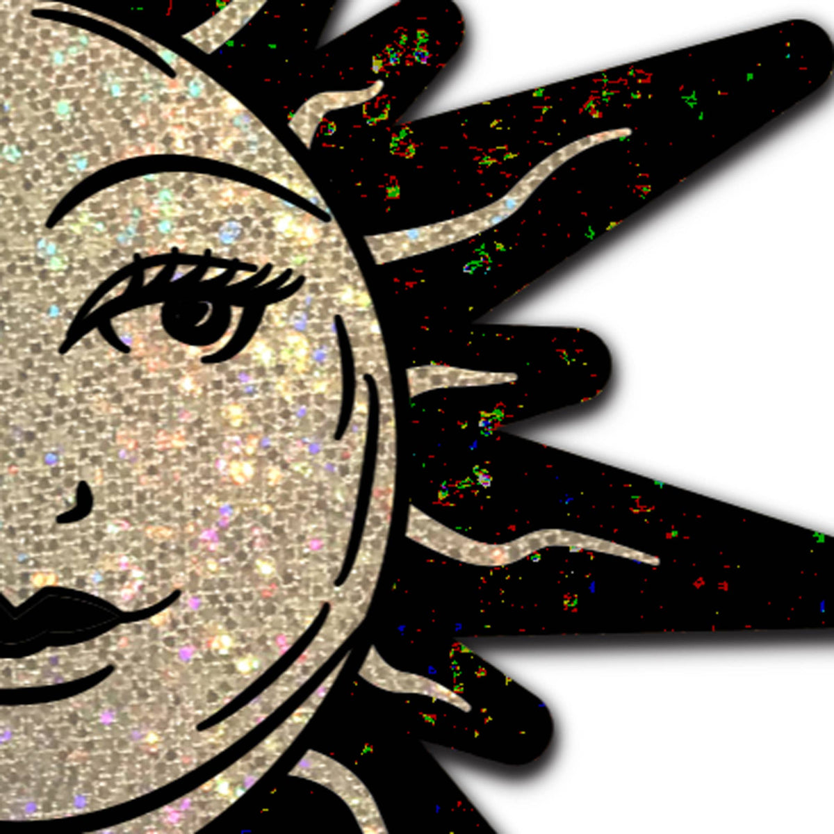 Sunburst Sun & Moon Pasties | Celestial Festival Embellishment