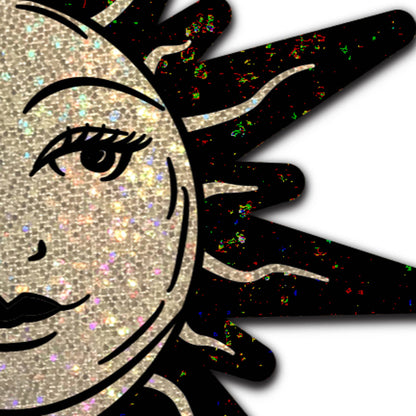 Sunburst Sun & Moon Pasties | Celestial Festival Embellishment