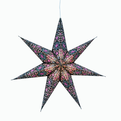 Cathedral | 7 Point 16" Stained Glass | Paper Star Light