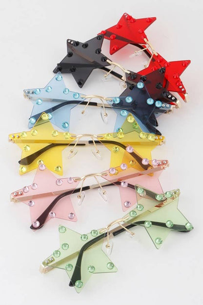 Rhinestone Star Sunglasses